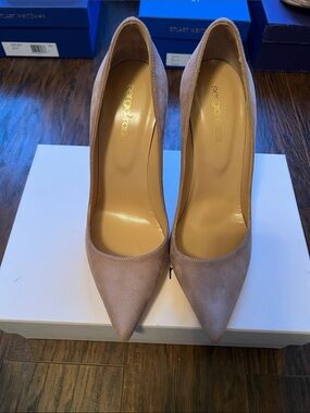 Sergio Rossi Scarpe Donna Royal Cipria New Secret 105 Suede Pumps.